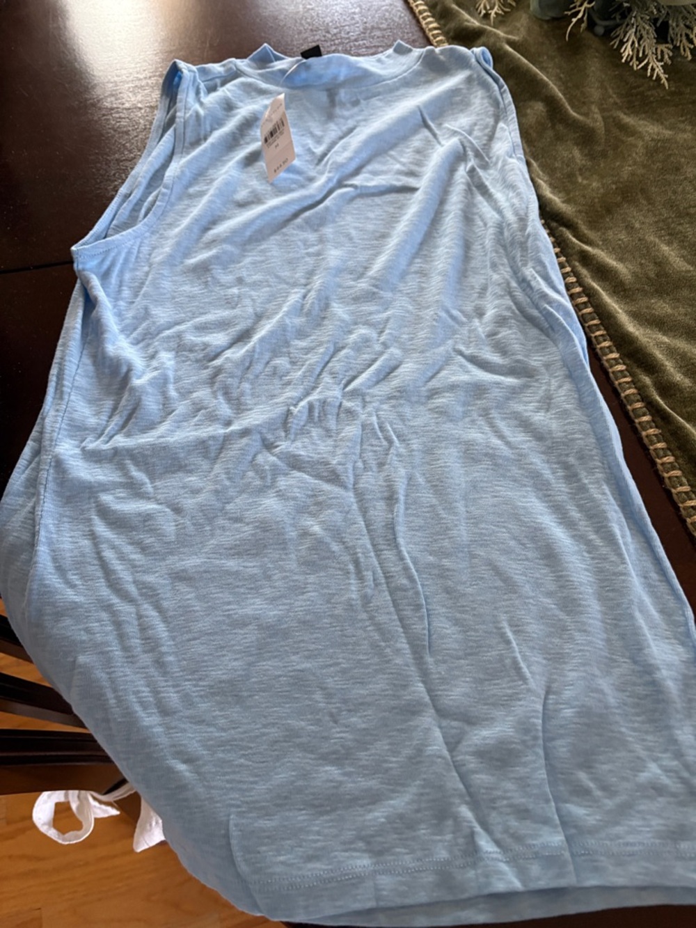 Ann Taylor Light Blue Sleeveless Top